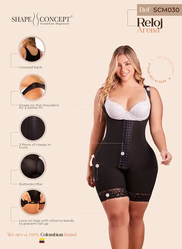 Vista 4 de SHAPE CONCEPT 053 044 040 Fajas Colombianas Reductoras y Moldeadoras Prenda de Compresión Postoperatoria, Prenda de Abdominoplastia