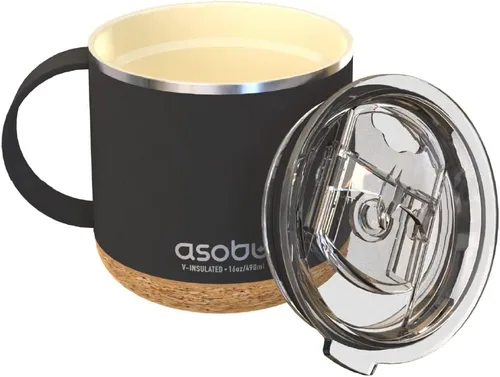 Vista 11 de asobu Taza de viaje 360 – Taza de acero inoxidable aislada al vacío de 28 onzas con tapa y asa a prueba de derrames de 360° – Mantiene las bebidas