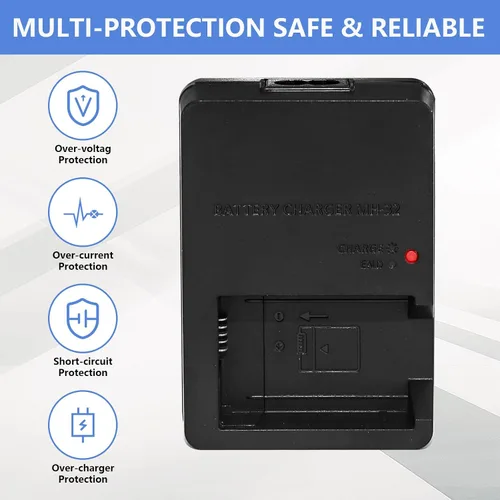 Vista 6 de Cargador de batería para cámara MH-32 MH32 compatible con Nikon EL25 ENEL25 EN-EL25a Batería compatible con Nikon Z50 Z 50 Z30 Z 30 Zfc Z fc Z50II