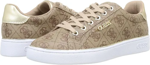 Vista 7 de GUESS Beckie Womens BeigeBrown Sneakers-UK