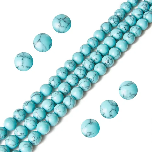 Vista 21 de 100 piezas de cuentas de amatista natural de 6 mm, cuentas de piedras preciosas redondas sueltas para hacer joyas