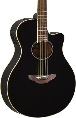 Vista 3 de [Usado] Yamaha APX600 BL - Guitarra acústica-eléctrica de cuerpo delgado, color negro