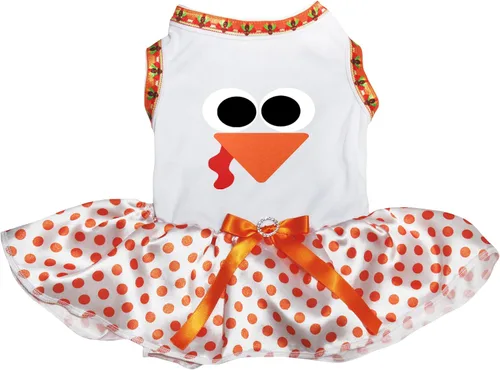 Vista 12 de Petitebella Vestido de cachorro con cara de pavo (marrón/pavo bebé, talla XS)