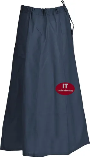 Vista 11 de Indian Trendy Sari Enagua de Algodón Cosida Cintura Ajustable Sari Enagua Forro Falda