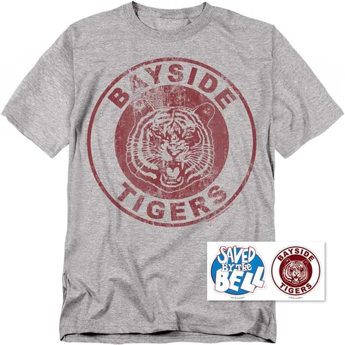 Vista 3 de Camiseta y calcomanías de la NBC de The Bell Bayside Tigers, logotipo envejecido