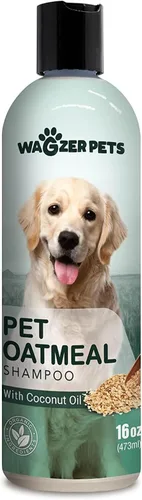 Vista 8 de Wagzer - Champú para perros altamente concentrado de 16 onzas, hace hasta 3.2 galones, a base de coco con vitamina E, Omega 3 y 6, nutre el pelaje