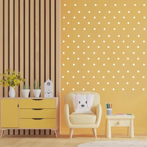 Vista 11 de Calcomanías de pared de puntos coloridos, juego de 9 calcomanías para despegar y pegar para habitaciones de niños, guardería y manualidades