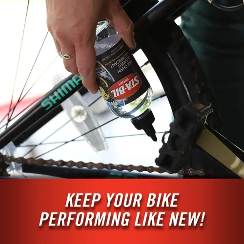 Vista 4 de STA-BIL SPORT Limpiador y lubricante para cadenas de bicicleta: evita el óxido en cadenas, cables y desviadores, lubricante premium, fácil