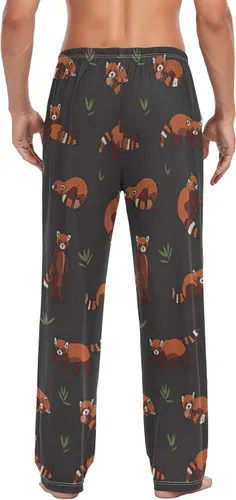 Vista 2 de YYZZH Racoons Family Pattern - Pantalones de pijama para hombre, ropa de dormir