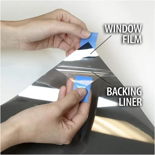 Vista 6 de FDB s4mb50 Película para ventana de seguridad y sol Control 4 mil Negro 50 (Luz)