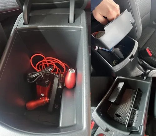 Vista 8 de TACORBO - Organizador de consola central compatible con KIA Soul 2020 2021 2022 2023 2024 2025, accesorios para reposabrazos y guantera