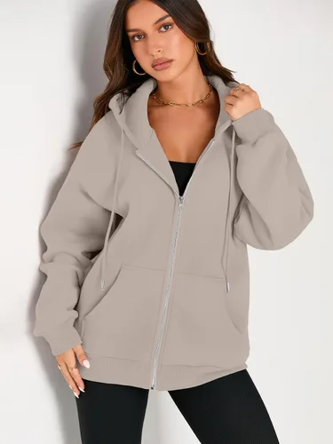 Vista 4 de EFAN lindas sudaderas con capucha para chica adolescente, chaqueta extragrande para el otoño, informales estilo año 2000 (Y2K), con cordón