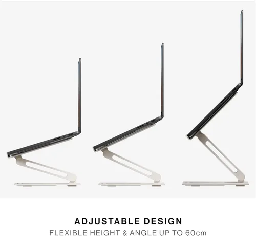 Vista 4 de Native Union - Soporte de escritorio para laptop de altura ajustable ergonómico – Compatible con MacBook Air/Pro, iPad, Dell, HP, Lenovo, Microsoft