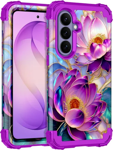 Vista 37 de Rancase para Galaxy S25, Funda de tres capas, protección resistente a los golpes, paraguas de plástico duro + funda protectora de goma de silicona