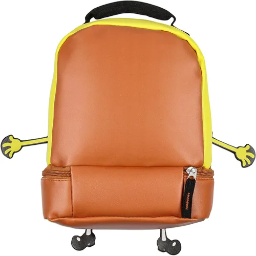 Vista 2 de INTIMO Nickelodeon Bob Esponja Pantalones Cuadrados Cara de Carácter Dual Compartimento Lonchera Bolsa de 9 pulgadas