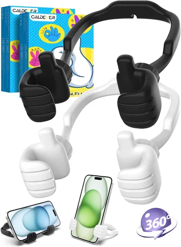 Vista 15 de Rellenos de calcetín para adolescentes, niñas, niños, adultos Soporte para teléfono celular: SOPORTE DE TELEFONO CELULAR PEREZOSO CON PULGAR HACIA