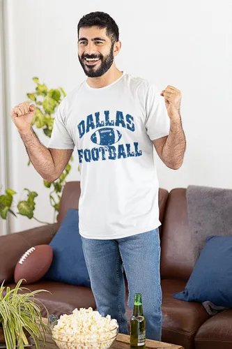 Vista 2 de Expression Tees Dallas Distressed Team - Body infantil de una pieza y camiseta para niños pequeños