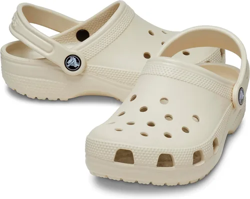 Vista 6 de Crocs Zuecos clásicos para niños, hueso, 5 EE. UU. unisex para niños pequeños