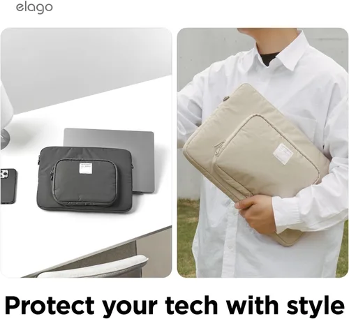 Vista 2 de elago Funda para laptop MacBook Pro de 14"/13-14" Piedra