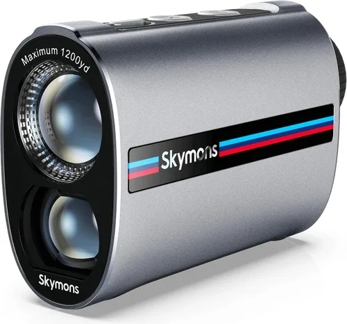 Vista 8 de Mini Metal Golf RangeFinder with Slope,1200Y Range Finder, 0.3s Flagpole Locking Vibration, 7X Magnification, 95%Transmission Lens,Flag Pole Lock