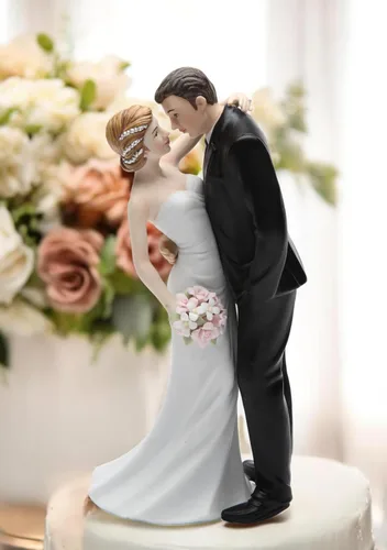 Vista 2 de Cosmos Gifts 33266 - Figura de cerámica para parejas, 7 pulgadas