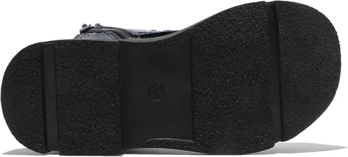 Vista 8 de DADAWEN Botas de tobillo con purpurina para niños y niñas, zapatos de combate impermeables con cremallera lateral para niños pequeños, niños grandes