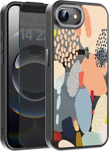 Vista 17 de Goodon para iPhone 15 Pro Max con protector de pantalla de privacidad, compatible con Magsafe, funda translúcida mate a prueba de golpes - Linda