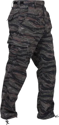 Vista 4 de Rothco Camo Tactical BDU Uniforme de combate- Pantalones cargo militares Multi L