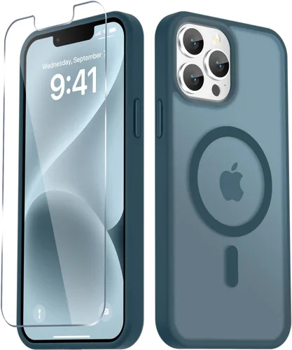 Vista 1661 de Funda para Google Pixel 10 Pro XL, cubierta magnética mate, color negro Fit for MagSafe, Screen Protector included, Shockproof Military Grade