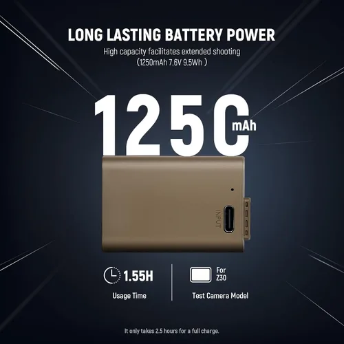 Vista 4 de NEEWER Zfc Z30 Z50 - Batería de repuesto de 1250 mAh EN-EL25, compatible con cámara Nikon Zfc Z30 Z50, cargador de batería MH-32, carga rápida