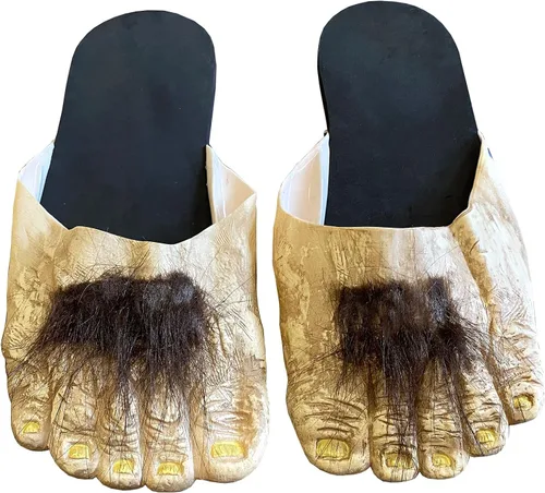 Vista 2 de Billy Bob - Disfraz de pies peludos grandes, talla L, Multicolor