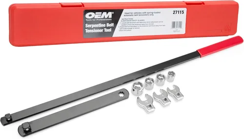 Vista 8 de OEMTOOLS 24687 Serpentine Belt Tool Set w/ 3/8-Inch Drive Handle, 8 Pieces