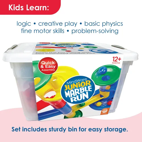 Vista 6 de MindWare Junior Marble Run, 20 piezas