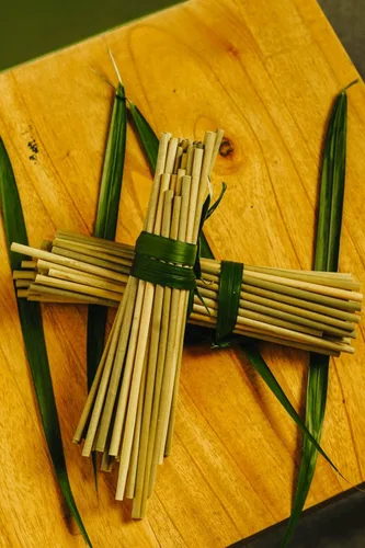 Vista 5 de IJO - Pajitas de césped 100% naturales, biodegradables, compostables, libres de plástico, pajitas ecológicas, paquete de 100