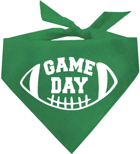 Vista 5 de Game Day - Bandana de fútbol para perro (negro, XS 323)
