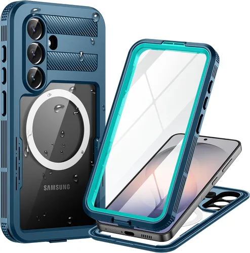 Vista 9 de Lanhiem Funda para teléfono Galaxy Note 9, IP68, impermeable, a prueba de polvo, a prueba de golpes, con protector de pantalla integrado, cubierta