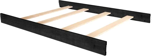 Vista 11 de Evolur Rieles de conversión de cama de tamaño completo, cunas diseñadas y probadas, construcción de madera dura duradera con listones de colchón