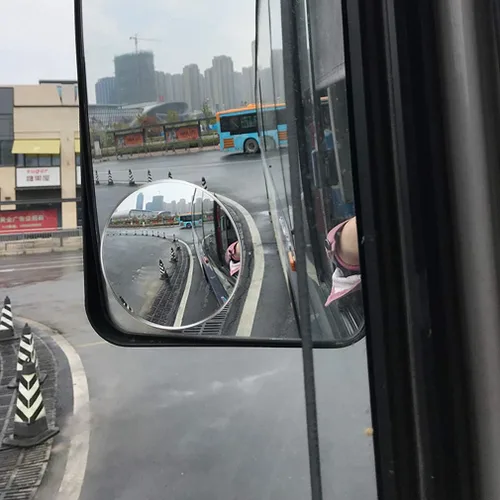 Vista 5 de Espejo retrovisor convexo convexo grande de vidrio HD de 3.75 pulgadas, adhesivo fuerte para automóvil, camioneta, SUV y camiones