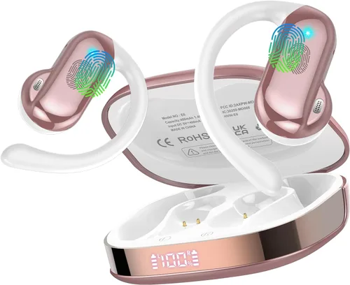 Vista 9 de Auriculares inalámbricos Bluetooth 5.4 HiFi estéreo con ganchos