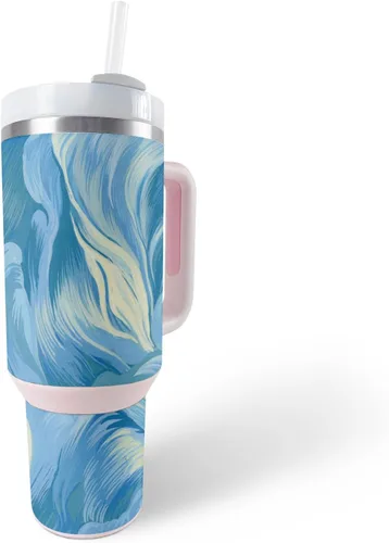 Vista 17 de MightySkins Skin - Vaso de vinilo compatible con Stanley The Quencher H2.0 FlowState de 40 onzas, mosaico de cebra, protectora, duradera y única
