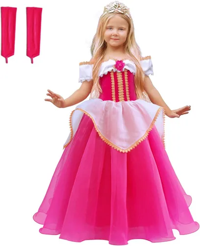 Vista 6 de Disfraces de Cenicienta para niñas de CQDY, disfraz de princesa para fiesta de Halloween, cumpleaños, elegante vestido de baile