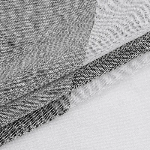 Vista 6 de Vision Home Cortinas traslúcidas a rayas gris y carbón, paneles de ventana de lino rústico de 63 pulgadas de largo, cortinas rústicas de filtrado