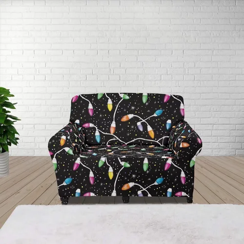 Vista 109 de Boatee Fundas de sofá de 1 pieza con diseño de copo de nieve azul, fundas elásticas para sofá, 1 cojín, protección de muebles, decoración para sala