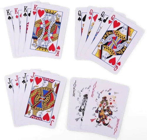 Vista 5 de 2-24 mazos de cartas de cartas de póquer índice estándar de tamaño (2 unidades)