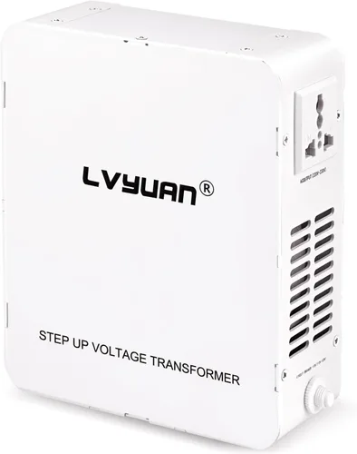 Vista 7 de Transformador elevador LVYUAN 800W 110/120V a 220/240V resettable circuit breaker, compatible EU & Asian appliances for US & Canada use, pure