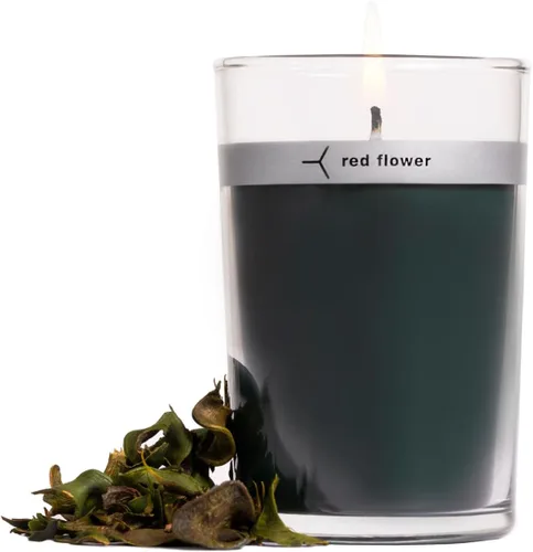Vista 11 de Red Flower Vela con tapa de pétalo de lavanda francesa, lavanda francesa