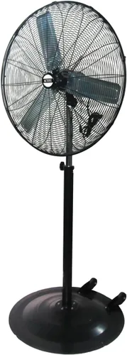 Vista 9 de K Tool International 77723; Ventilador de pedestal industrial resistente al agua IPX4 para exteriores, ventilador no oscilante de 24 pulgadas