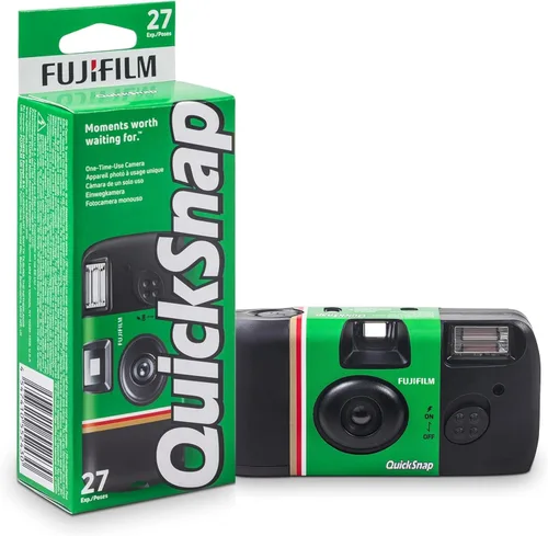 Vista 8 de Fujifilm QuickSnap 400 velocidad cámara de un solo uso con flash (5-Pack)