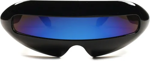 Vista 2 de Space Alien Robot Party Rave Disfraz Cyclops Futurista Novedad Gafas de sol