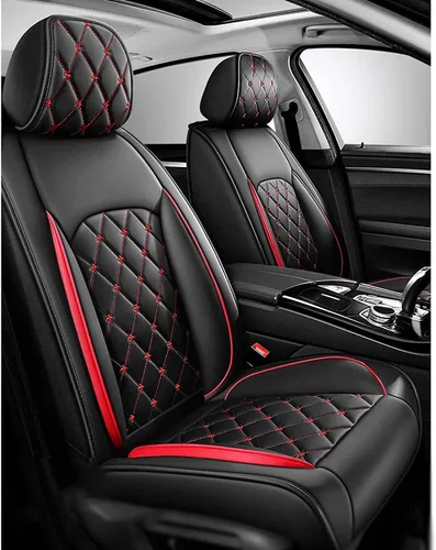 Vista 2 de Car Seat Cover Leather Full Set for SsangYong Actyon/Korando/Kyron/Musso/Rexton/Rodius/Stavic/Tivoli/Turismo/XLV Funda Asiento Seat, Universal